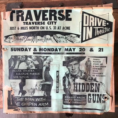 Traverse Drive-In Theatre - Old Ad From Ron Gross (newer photo)